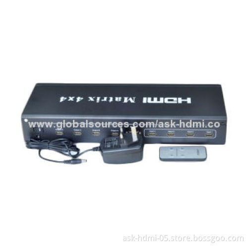 4 x 4 HDMI Matrix 0404M Switcher with RS232 PC Control